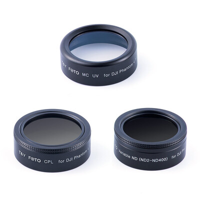 

Tailored UAV Filter Polarizer Gray Adjustable Dimming Lens Set for DJI Phantom 4Pro