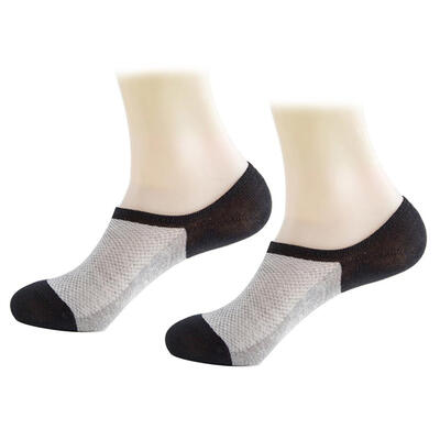 

Men Summer Breathable Mesh Color Block Anti-slip Invisible Low Cut Boat Socks