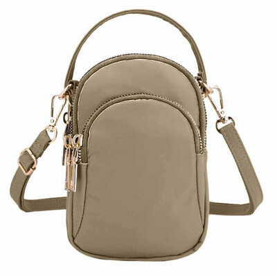 

Tailored Womens Shoulder Messenger Bag Lightweight Nylon Bag Mobile Phone Headset Bag