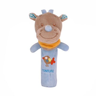 

Siaonvr Animals Hand Bells Musical Baby Soft Toys Developmental Rattle Bed Kids A