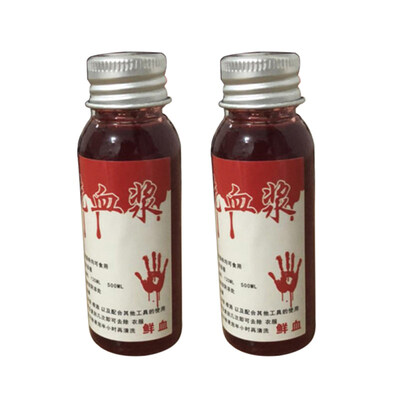 

3060100ml Fake Simulation Blood Plasma Bleeding Cosplay Makeup Halloween Props