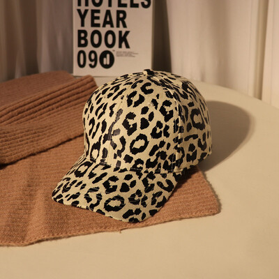 

Hat female spring&summer Korean leopard baseball cap retro personality Cap Joker parent sun visor student cap
