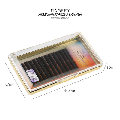 

Gobestart Grafting False Eye Lashes Wave 005 C Black Silk Eyelashes Extension
