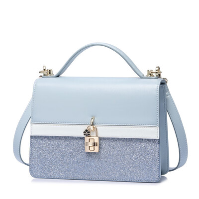 

Marsoul shoulder bag Messenger bag female handbag small square bag ladies pink leather shoulder bag Messenger bag