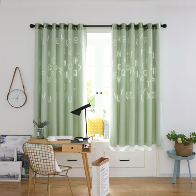 

Toponeto 1 PCS Letter Tulle Door Window Curtain Drape Panel Sheer Scarf Valances