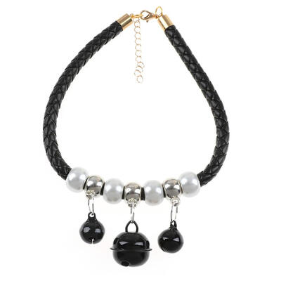 

Cute Pet Dog Puppy Cat Kitten Collar Adjustable Necktie Necklace with Bells