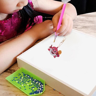 

5pcs DIY Animals Full Drill Special Shaped Diamond Painting Keychain Gifts