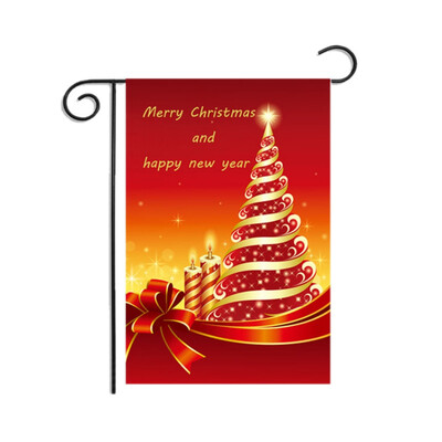 

New Hot Christmas Series Garden Flag Cartoon Printed Decorative Hanging Banner For Outdoor Yard Lawn Patio Porch Decor Year