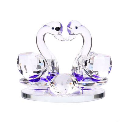 

Siaonvr Crystal Swan Wedding Decor Paperweight Figurine Gift Crafts Home Decor