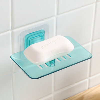 

Creative free punching soap box bathroom suction wall soap rack drain rack kitchen cooking cleaning storage tools