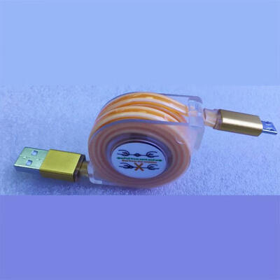 

Light Up Micro USB Charge Cable Retractable 2A Fast Charging Cord For Samsung Sony HTC-1m