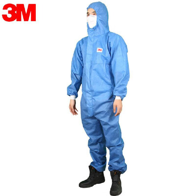 

3M 4532 Protection Suit Disposable Protective Coverall Resistance to Oil Liquid Anti-static Breathable Hooded Protective Clothing