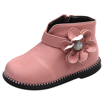 

Baby Children Warm Girls Martin Sneaker Snow Boots Kids Baby Casual Floral Shoes