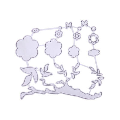 

1pc Plum Branches Cutting Dies Stencil Craft Embossing Cut Die For DIY
