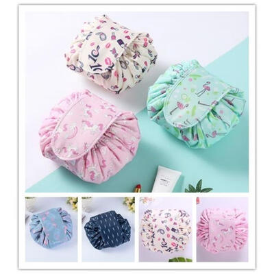 

Large Capacity Women Cosmetic Drawstring Bag Magic Makeup Pouch Travel Storage Bag Hot