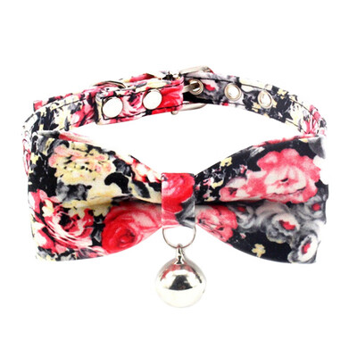 

Princess Bow Pet Collar Lucky Cat Bell Cute Teddy Dog Collar