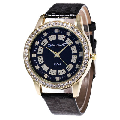 

RM Womens New Diamond Quartz Watch Fashion Crocodile Strap