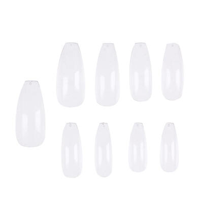 

500pcs Pro False Nail Tips Square Head Full Cover Clear DIY Manicure Tips