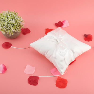 

Greensen Romantic White Wedding Ring Cushion Pillow Holder Wedding Party Decoration