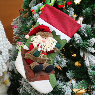 

Tailored Christmas Xmas Tree Hanging Party Tree Decor Elk Candy Stocking Gift Candy Bags
