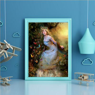 

Toponeto Embroidery Paintings Rhinestone Pasted DIY Diamond Painting Cross Stitch 5D