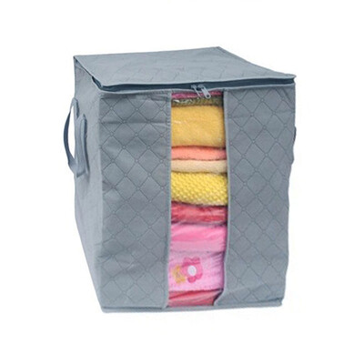 

Siaonvr Large Clothes Bedding Duvet Zipped Pillows Non Woven Storage Bag Box GY