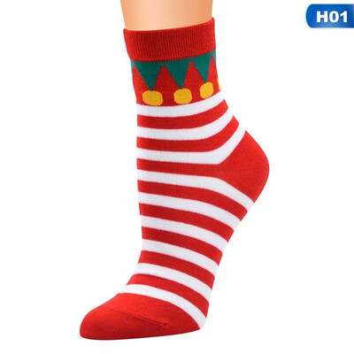 

Lovely Christmas Socks WomenGift Santa Claus Deer Warm Winter Funny Socks