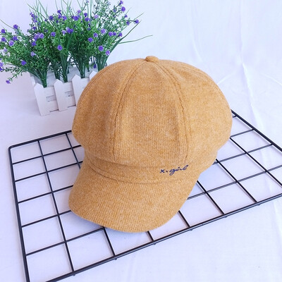 

2019 autumn winter new Japanese leisure star anise cap beret female Korean version tide British retro cashmere painter cap