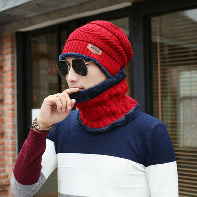 

Men Women Hat Hip-Hop Wool Knitted Ski Cap Skull Warm Winter Cuff Unisex Beanie