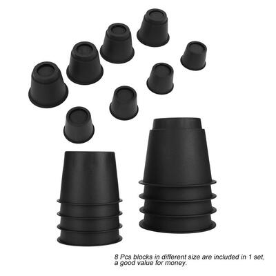 

Furniture Risers8PCS Furniture Risers Plastic Lift Blocks Elephant Feet for Bed Chair Teapoy Bed Risers