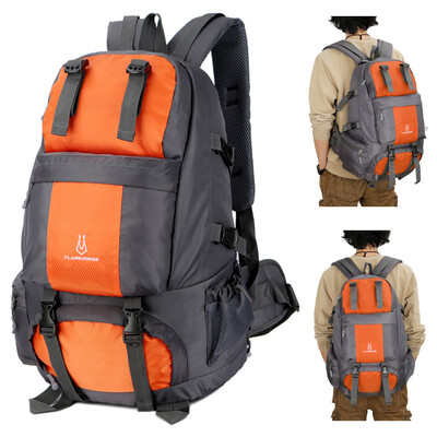 

50L Hiking Backpack Waterproof Outdoor Sport Travel Daypack Bag with Shoe Compartment for Climbing Camping Mountaineering