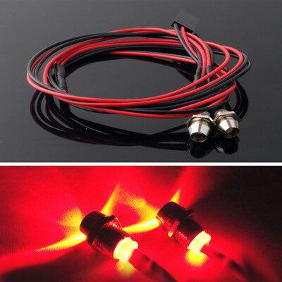 

Tailored 2pcs LED Lights 5mm for Traxxas 110 18 HSP Redcat Axial SCX10 D90 Blue