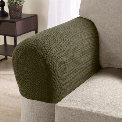 

SUPIN Armrest sleeve Jacquard fleece sofa armrest cover 7386