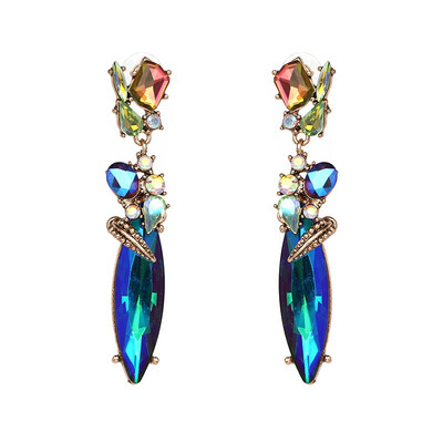 

3 Colors Vintage Baroque Crystal Dangle Earrings For Women Statement Trendy Drop Earring for women JURAN Fashion Jewelry bijoux