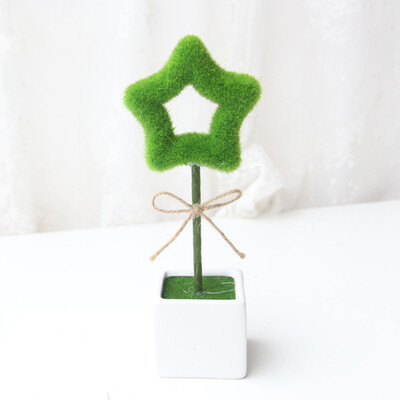 

Toponeto Potted Artificial Bonsai Plants Decorative Flowers And Wreaths Vase Home Decors