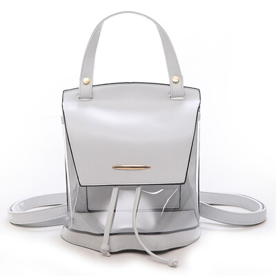 

Tailored Women Ladies Fashion Transparent Handbag Totes Shoulder Backpacks Casual Bags