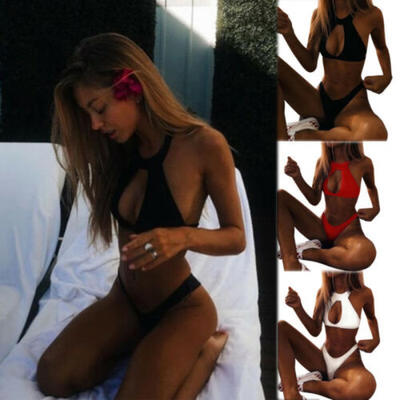 

Womens Bandage Push Up Bikini Set Swimwear Brazilian 2Pcs Bathing Suit Swimsuit