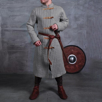 

Medieval Mens Steampunk Retro Jacket Gothic Vintage Long Coat Cosplay Costumes