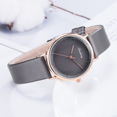 

RM Trend Simple Without Digital Monochrome Plane Dial Belt Quartz Womens Watch