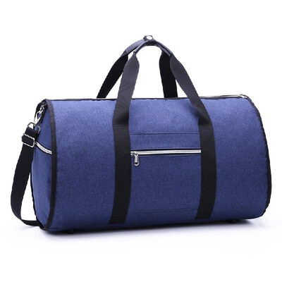 

Convertible Garment Bag with Shoulder Strap 2-in-1 Hanging Suitcase Suit Travel Bags Blue 691