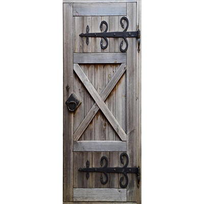

2pcs 3D Wood Waterproof Self-adhesive Wall Decal Door Sticker Bedroom Decor