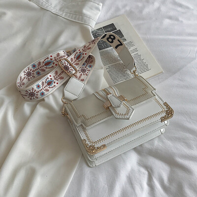 

Ins Early Autumn Casual Bag chic Lacquer Frosted Small Square Bag New 2019 Simple Single Shoulder slung Womens Bag