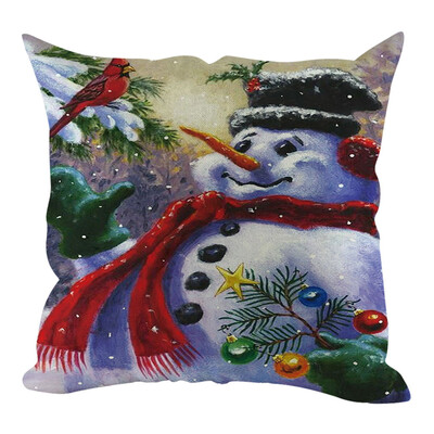 

Tailored Christmas Pillow Cover Pillowcases Decorative Sofa Cushion Cover Home Decoration