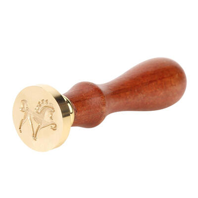

Animal Pattern Antique Retro Customs Wood Handle Metal Sealing Wax Stamps