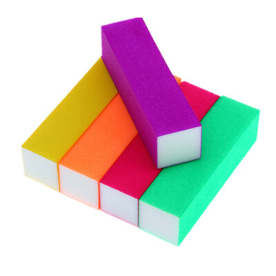 

Toponeto 5Pcs Nail Art Shiner Buffer 5 Colour Polish Sanding File Block Manicure Product