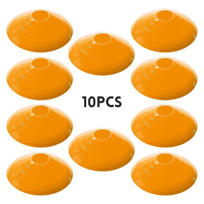 

10pcs Soccer Training Obstacle Round Cones Marker Discs Sports Equipment for Fitness Agility Training