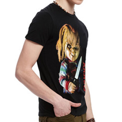 

Mens 3D T-shirt Short Sleeve Black Caveira Skull Shirts