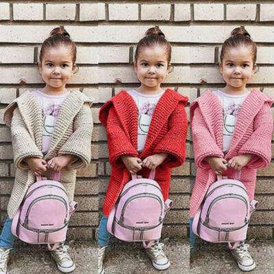 

Baby Girls Warm Sweater Hooded Coat Outerwear Toddler Kids Jackets Clothes