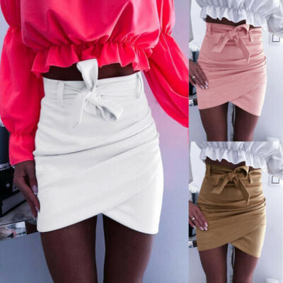 

Sexy Womens Pencil Slim Bodycon Hip Bandage High Waist Short Mini Skirt Dress