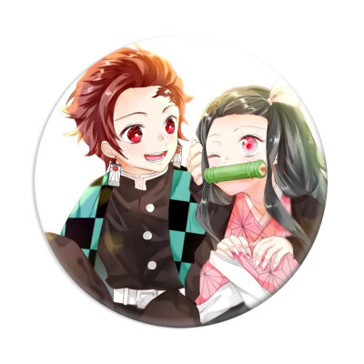 

Demon Slayer Brooch Japanese Anime Brooches & Pins for Clothes Bags Caps&Pencil Cases